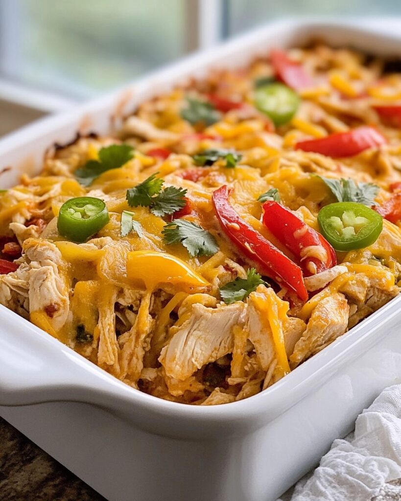 Fajita Chicken Casserole - knedir Recipes