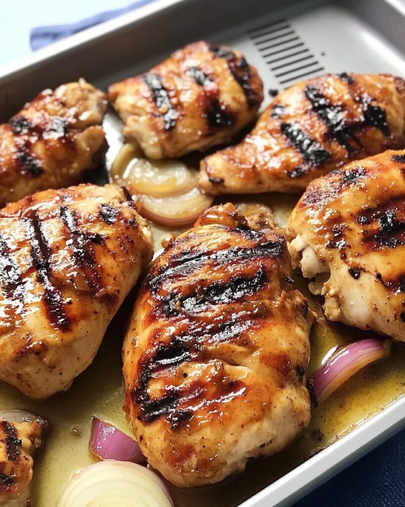 Honey Mustard and Red Onion Barbecued Chicken knedir Recipes