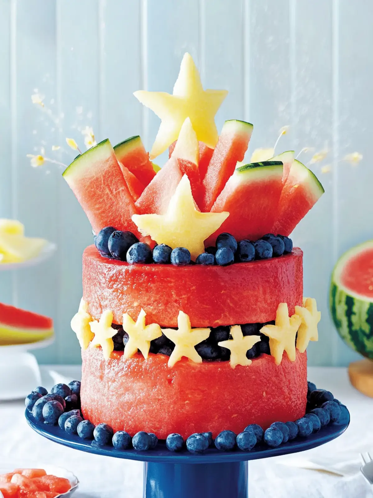 Watermelon Stack Cake Fresh Watermelon Cake: Your Ultimate Guilt-Free Summer Delight
