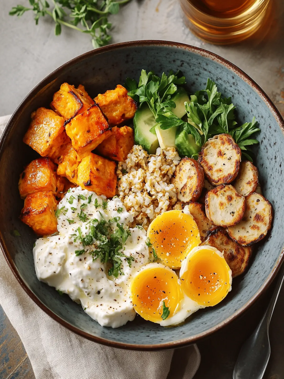 Irresistible Balanced Breakfast Bowl: Delicious High-Protein Start