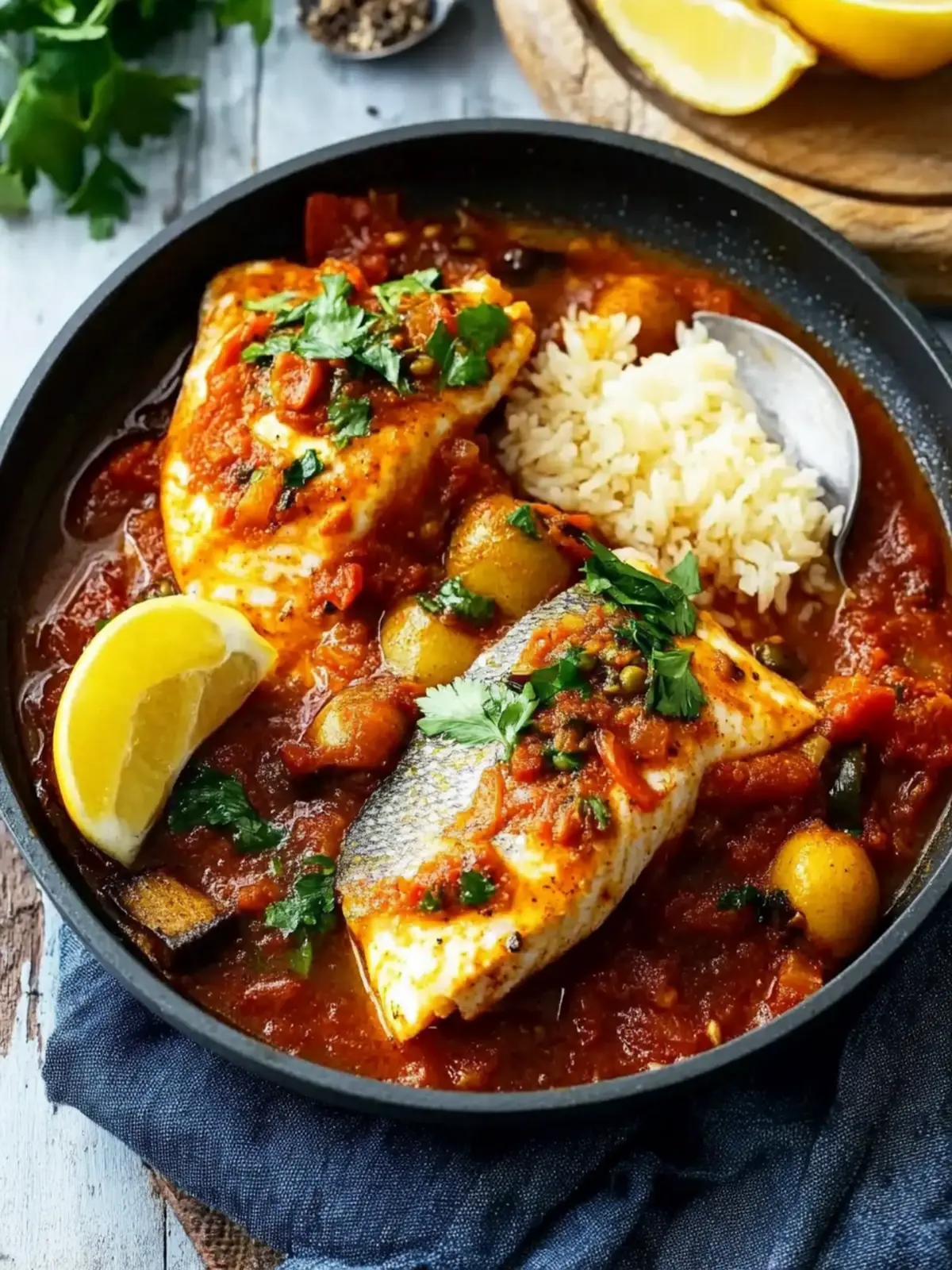 Ultimate Moroccan Braised Fish in Tomato Sauce - Delicious & Easy